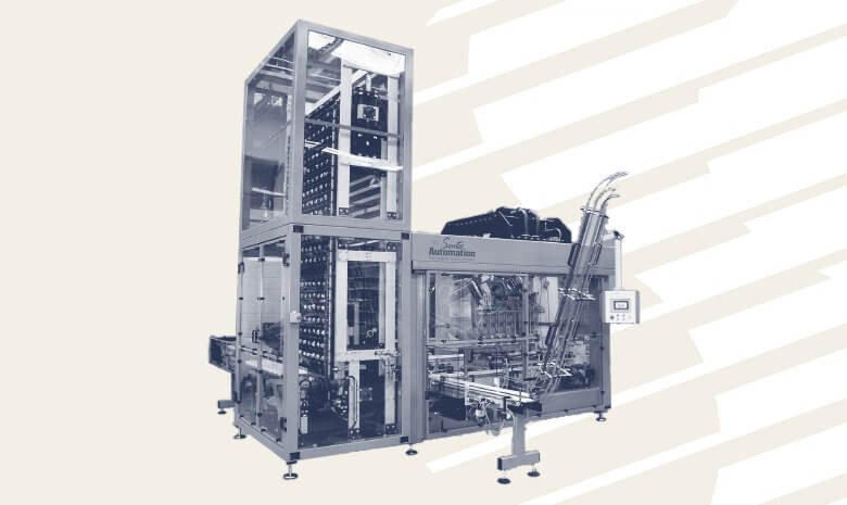 Black and white image of beverage machinery
