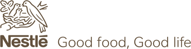 nestle logo and slogan that reads "good food, good life"