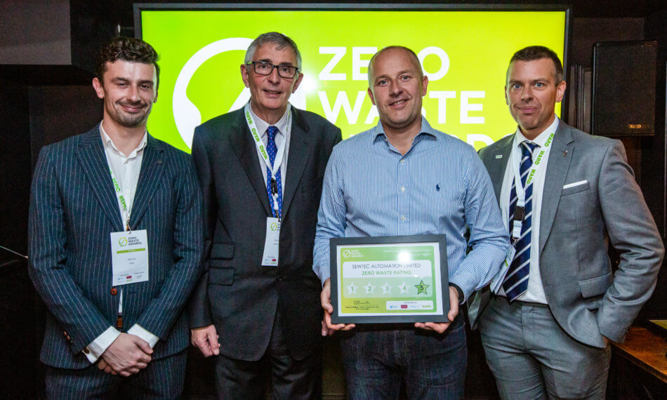 sewtec with certification at zero waste awards